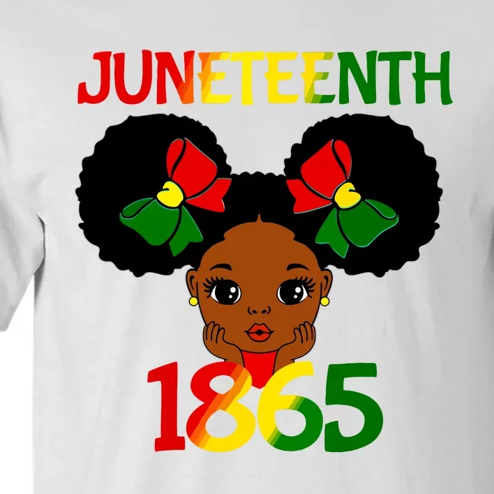 Black Girl Juneteenth 1865 Celebration Tall T-Shirt