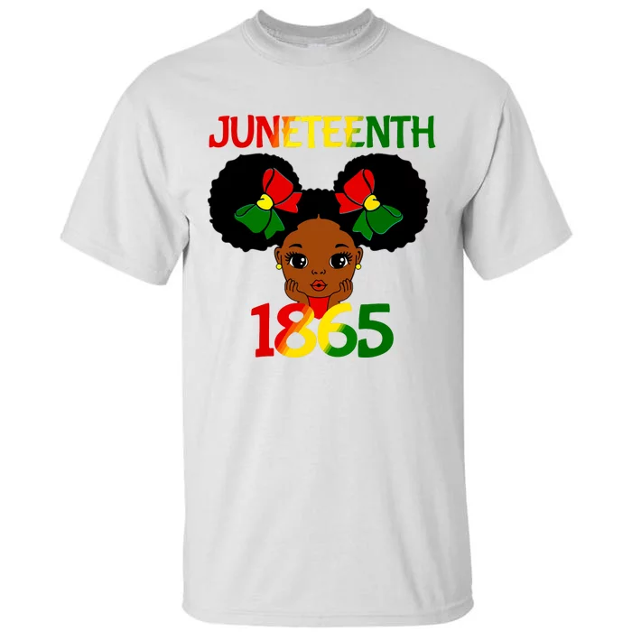 Black Girl Juneteenth 1865 Celebration Tall T-Shirt