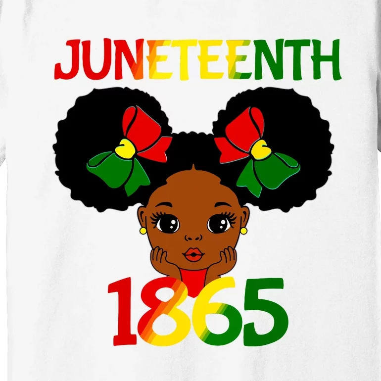 Black Girl Juneteenth 1865 Celebration Premium T-Shirt