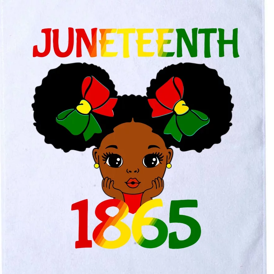 Black Girl Juneteenth 1865 Celebration Platinum Collection Golf Towel