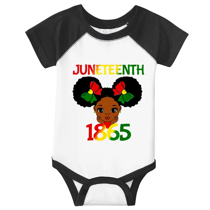 Black Girl Juneteenth 1865 Celebration Infant Baby Jersey Bodysuit