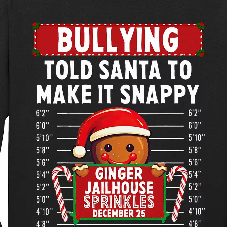 Bullying Ginger Jailhouse Christmas Xmas Gingerbread Holiday Tall Long Sleeve T-Shirt