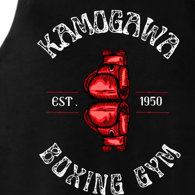 Boxing Gift Kbg(Kamogawa) Boxing Gym Est 1950 Cool Gift Ladies Tri-Blend Wicking Tank