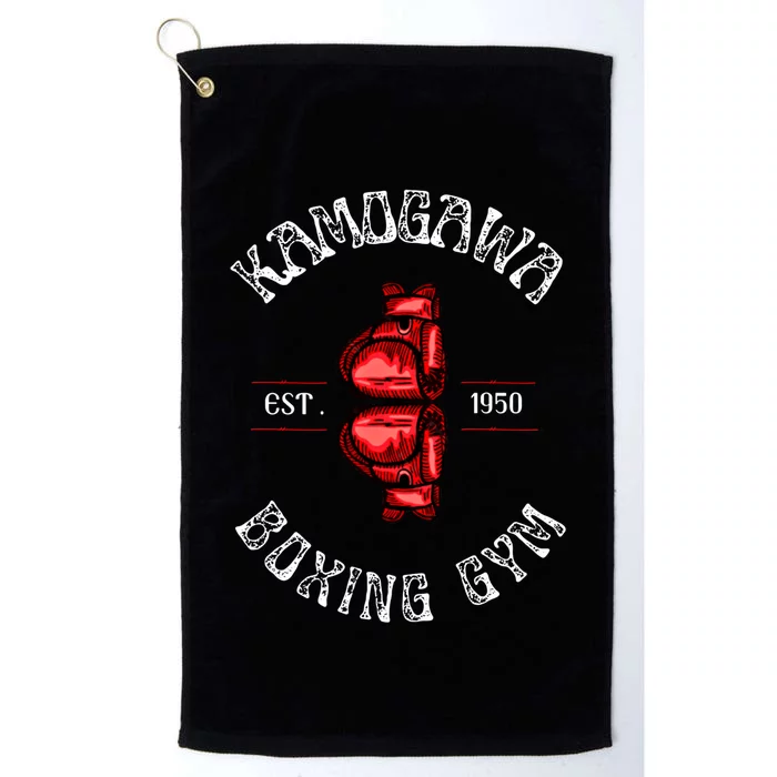 Boxing Gift Kbg(Kamogawa) Boxing Gym Est 1950 Cool Gift Platinum Collection Golf Towel