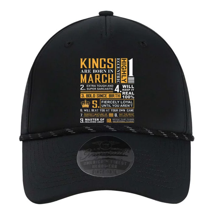 Birthday Gifts Kings are Born In March Performance The Dyno Cap