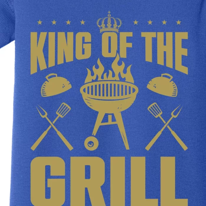 Bbq Grilling King Of The Grill Funny Barbecue Gift Baby Bodysuit