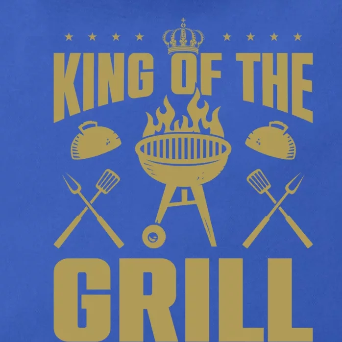 Bbq Grilling King Of The Grill Funny Barbecue Gift Zip Tote Bag