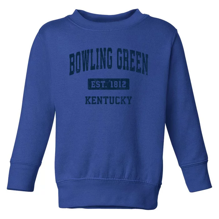 Bowling Green Kentucky Ky Vintage Athletic Sports Design Cute Gift Toddler Sweatshirt