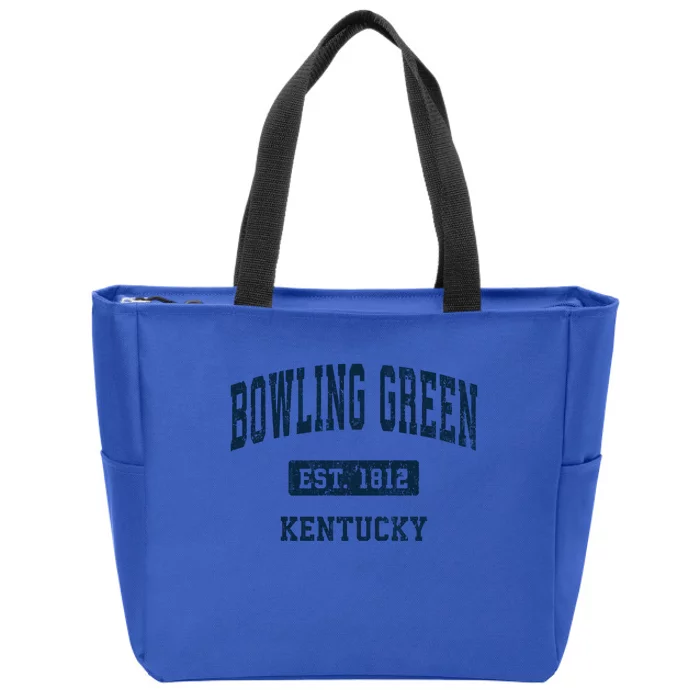 Bowling Green Kentucky Ky Vintage Athletic Sports Design Cute Gift Zip Tote Bag