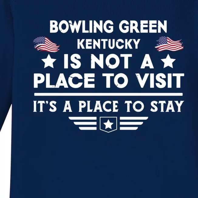 Bowling Green Kentucky Place To Stay Usa Town Home City Gift Baby Long Sleeve Bodysuit