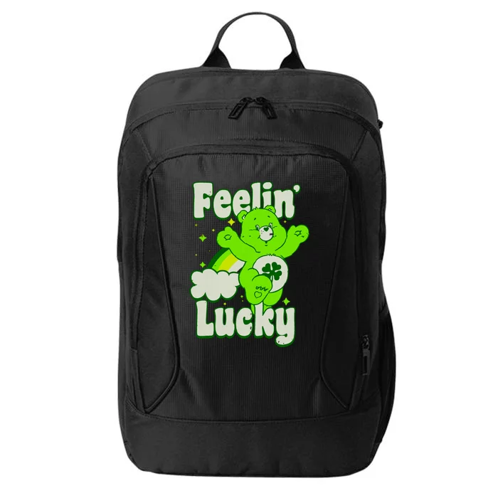 Bears Good Luck Bear Jumping Feelin Lucky Distressed City Backpack