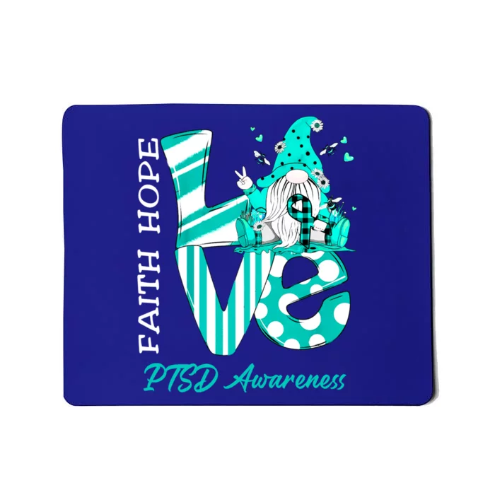 Bee Gnome Love Ptsd Awareness Gift Mousepad