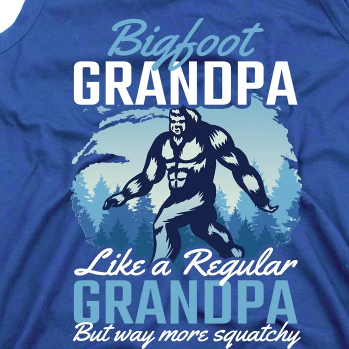 Bigfoot Grandpa Like A Regular Grandpa But Way More Squatchy Gift Tank Top