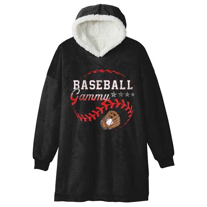 Baseball Gammy Love Playing Baseball Funny Hooded Wearable Blanket