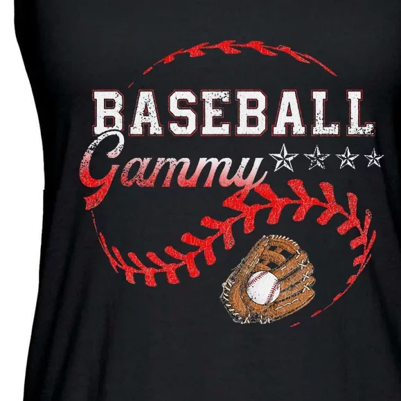 Baseball Gammy Love Playing Baseball Funny Ladies Essential Flowy Tank