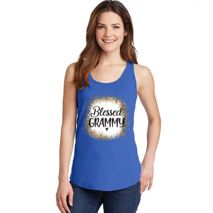 Blessed Grammy Leopard Gift Best Mom Ever Mother's Day Cool Gift Ladies Essential Tank