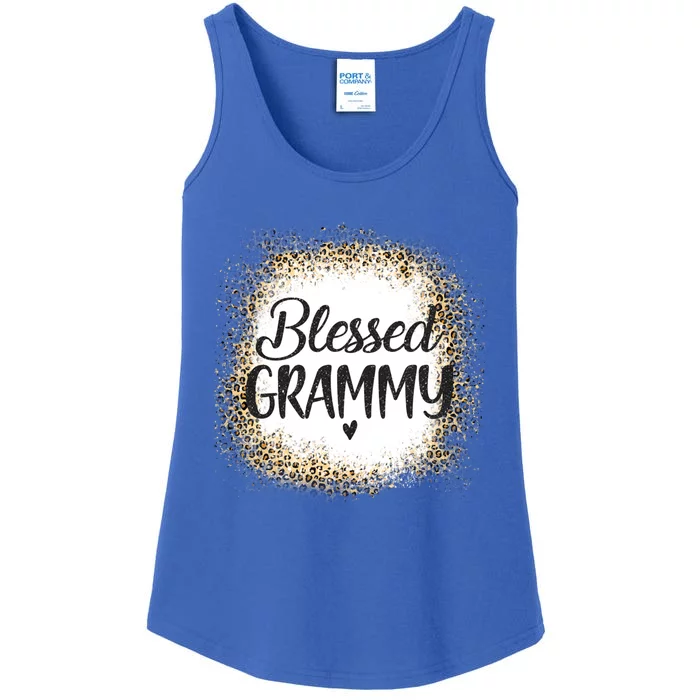 Blessed Grammy Leopard Gift Best Mom Ever Mother's Day Cool Gift Ladies Essential Tank