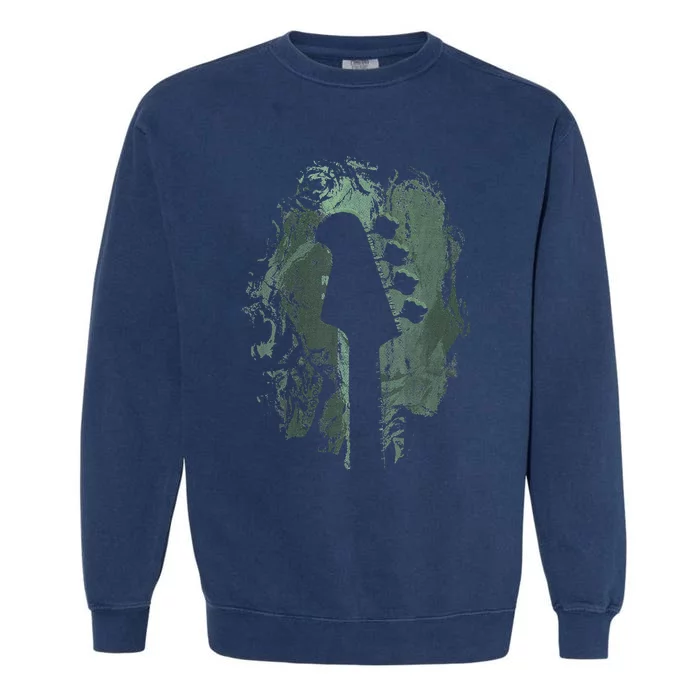 Bass Guitar Lover Art Guitarist Bass Players Vintage Guitar Garment-Dyed Sweatshirt