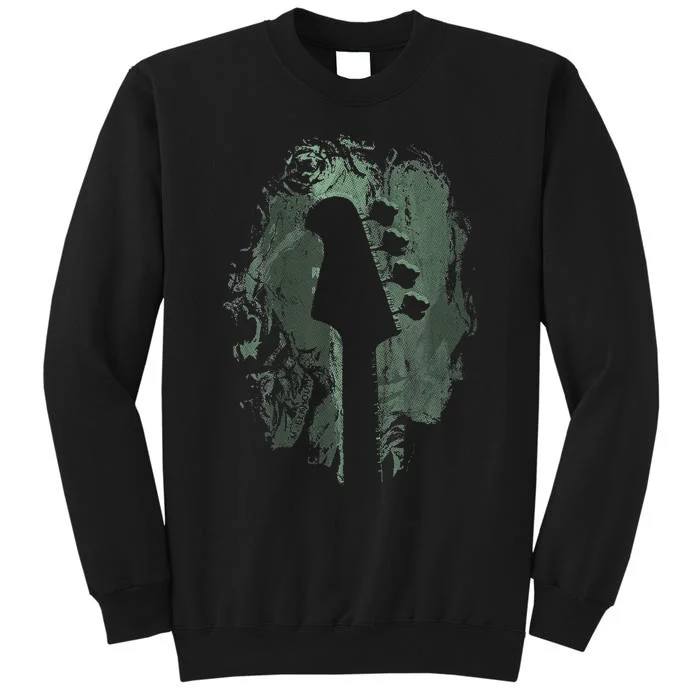 Bass Guitar Lover Art Guitarist Bass Players Vintage Guitar Tall Sweatshirt