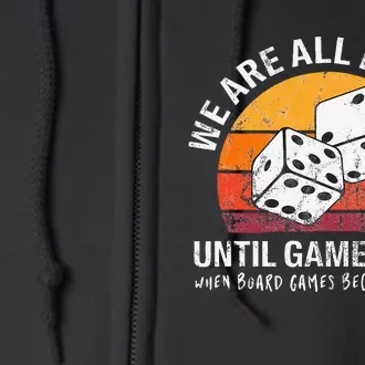 Board Games Lucky Game Night Tabletop Boardgamers Meeple Full Zip Hoodie