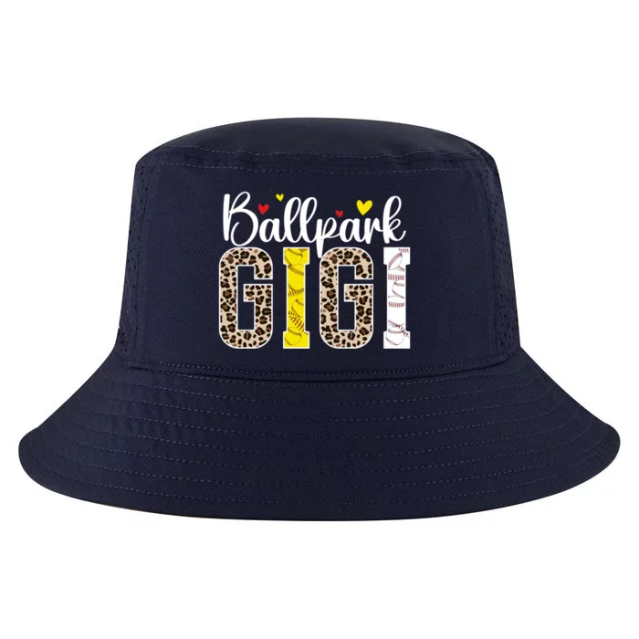 Ballpark Gigi Leopard Baseball Softball Gigi Grandma Gift Cool Comfort Performance Bucket Hat