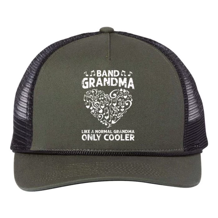 Band Grandma like a normal grandma only cooler  orchestra Retro Rope Trucker Hat Cap