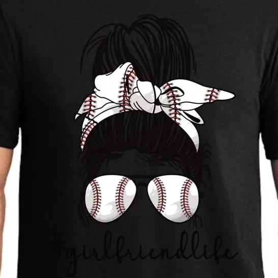 Baseball Girlfriend Life Baseball Player Girlfriend Gift Pajama Set