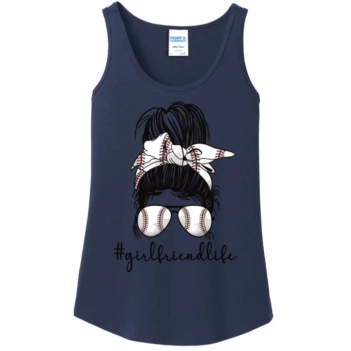 Baseball Girlfriend Life Baseball Player Girlfriend Gift Ladies Essential Tank