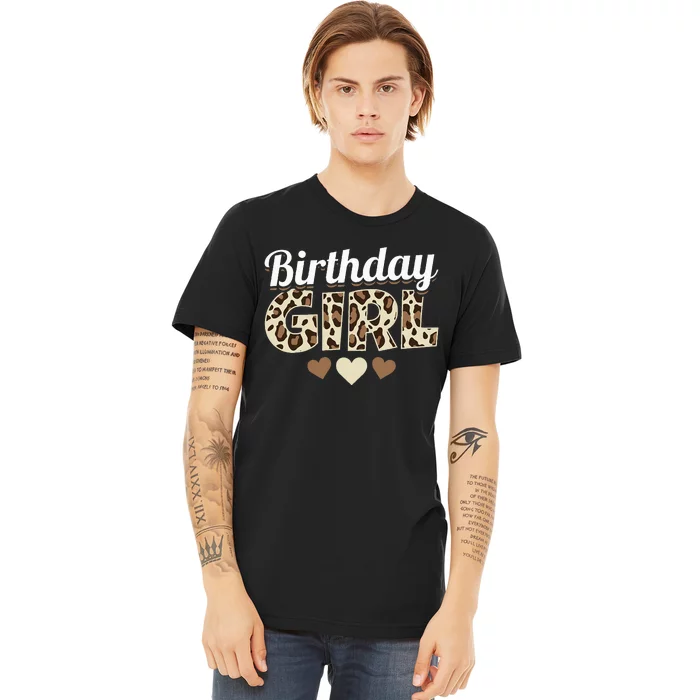 Birthday Girl Leopard vintage Premium T-Shirt