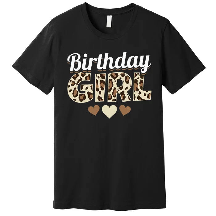 Birthday Girl Leopard vintage Premium T-Shirt