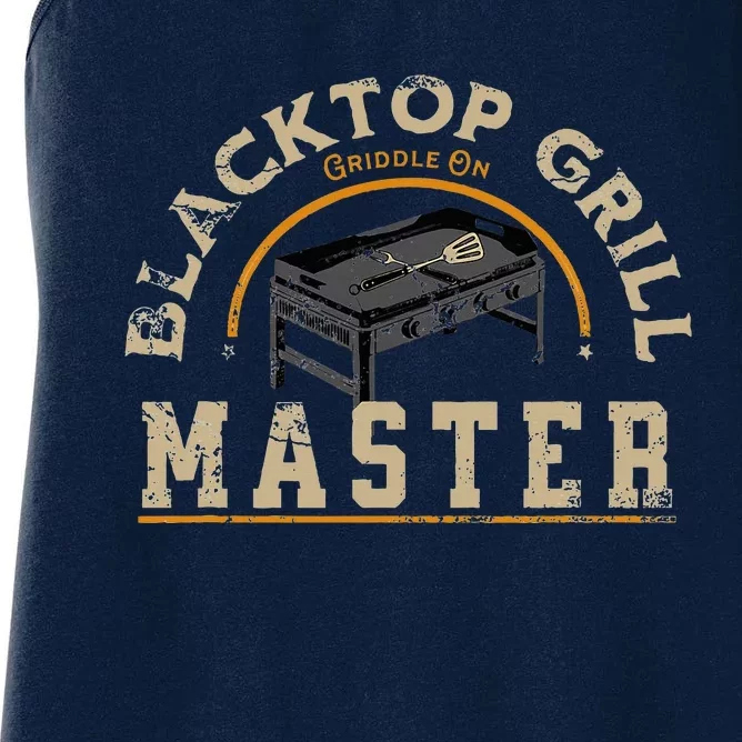 Blacktop Grill Master Griddle Bbq Stone Chef Women's Racerback Tank