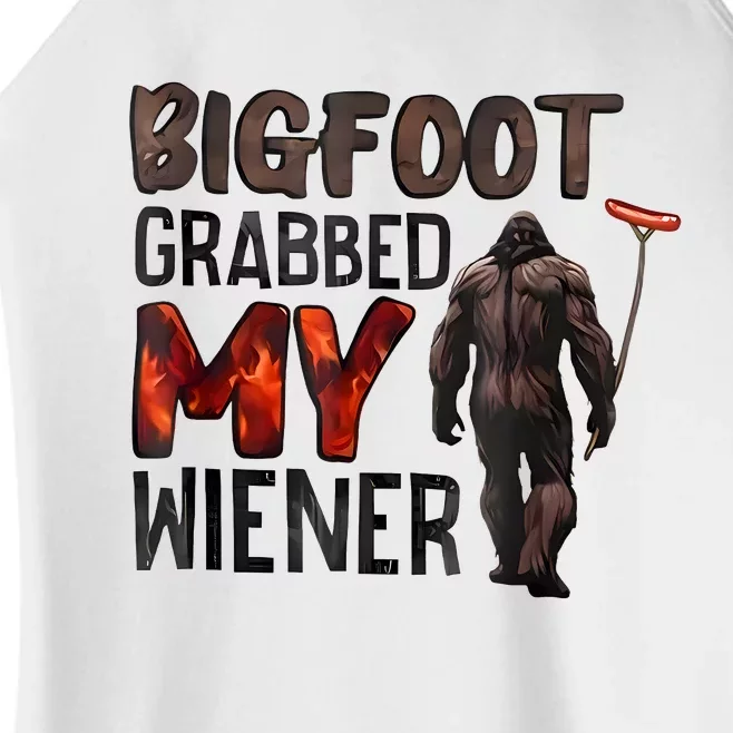 Bigfoot Grabbed My Wiener Women’s Perfect Tri Rocker Tank