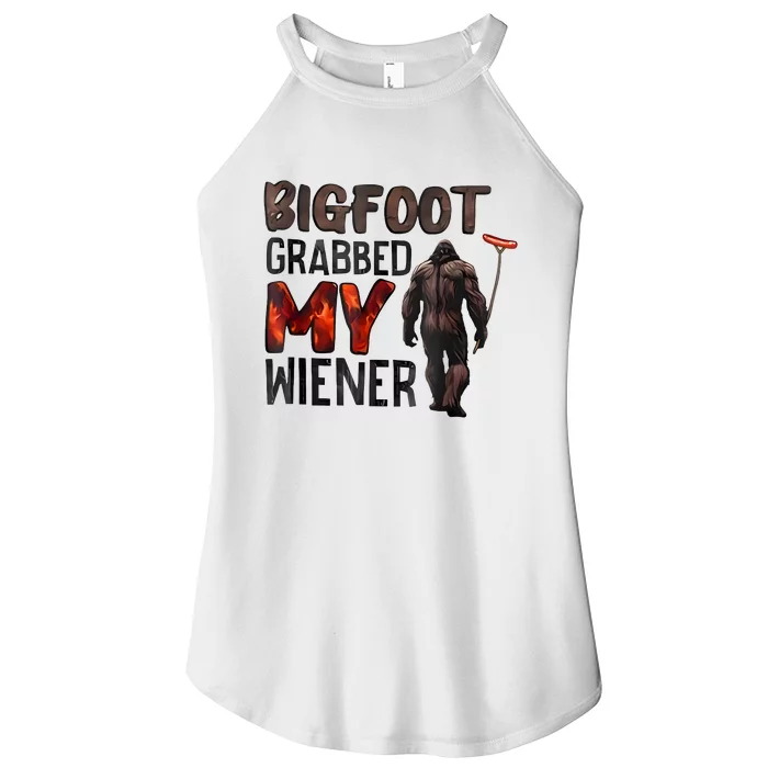 Bigfoot Grabbed My Wiener Women’s Perfect Tri Rocker Tank