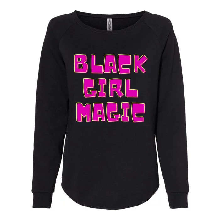 Black Girl Magic Retro Womens California Wash Sweatshirt