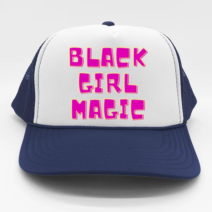 Black Girl Magic Retro Trucker Hat