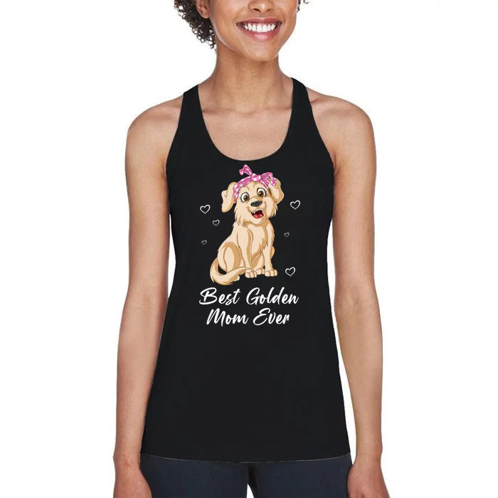 Best Golden Mom Ever Women's Racerback Tank