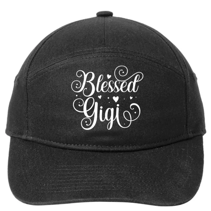 Blessed Gigi MotherS Day 7-Panel Snapback Hat