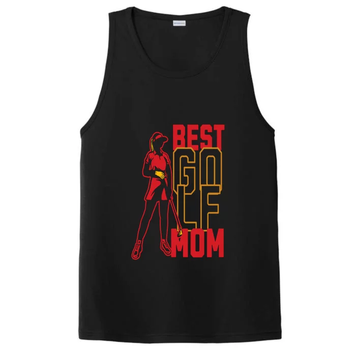 Best Golf Mom Fitted Scoop Gift For Mother's Day Performance Tank