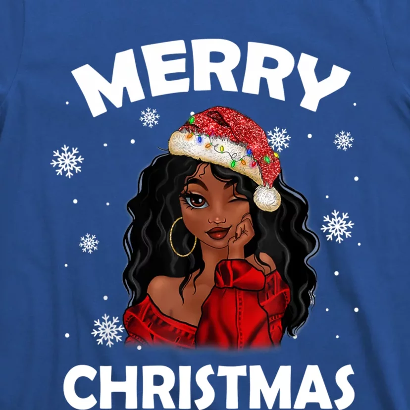 Black Girl Magic Merry Christmas African American Xmas Gift T-Shirt