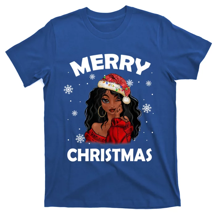 Black Girl Magic Merry Christmas African American Xmas Gift T-Shirt