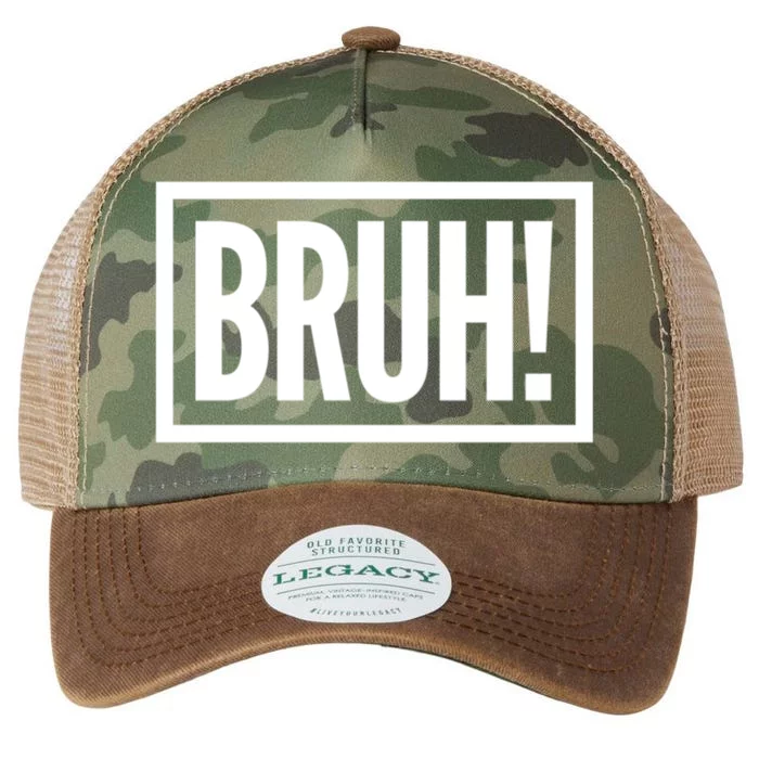 Bruh Gift Meme Funny Graphic For Teen Cool Gift Legacy Tie Dye Trucker Hat