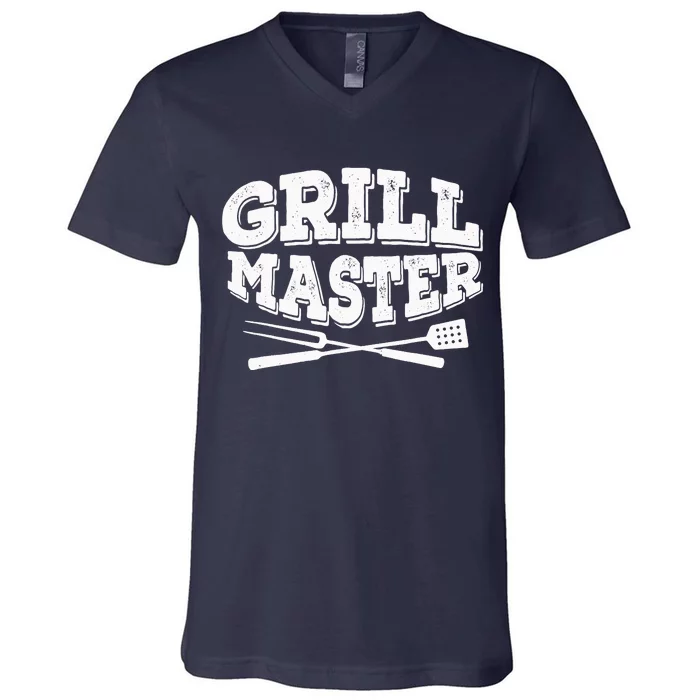 Barbecue Grill Master Grilling BBQ Smoker Party V-Neck T-Shirt