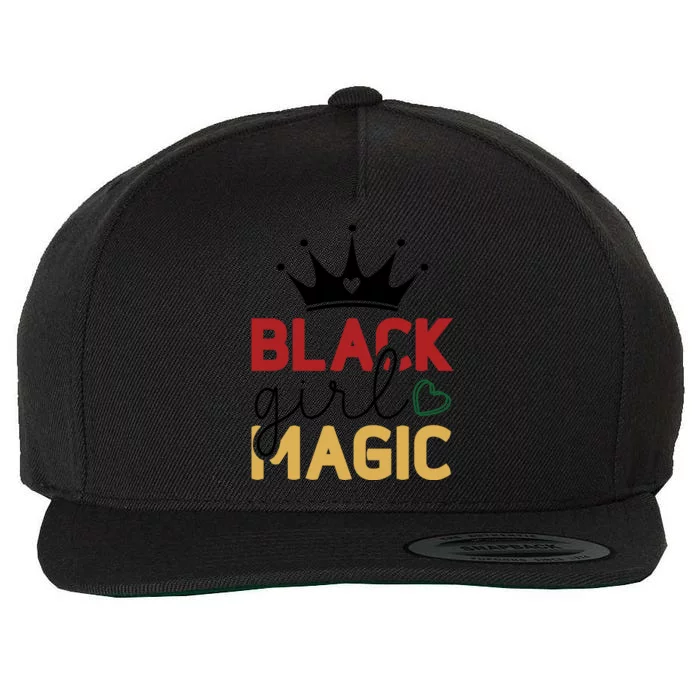 Black Girl Magic Gift History Month African Heritage Wool Snapback Cap