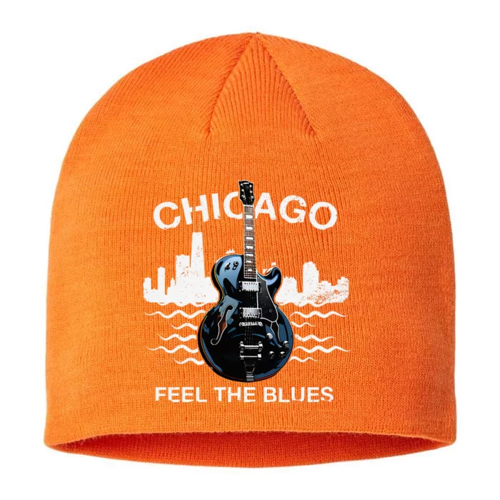 Blues Guitar Musicians Blues Music 8 1/2in Sustainable Knit Beanie