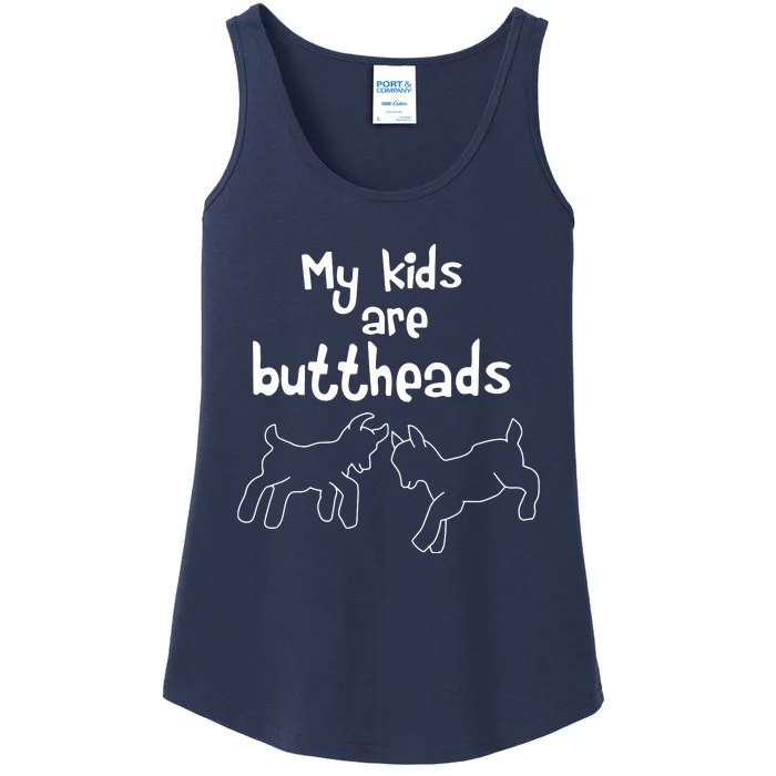 Buttheads Goat Mom Lady Lover Farmer Ladies Essential Tank