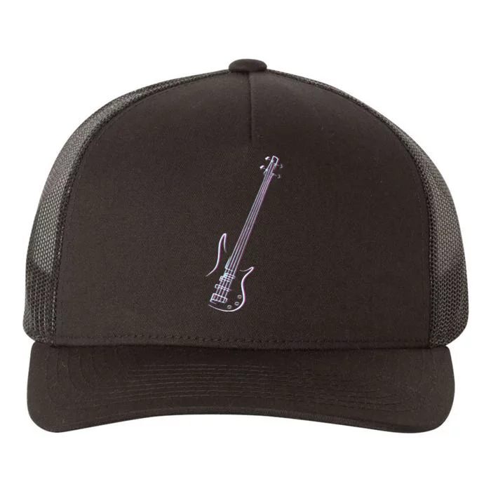 Bass Guitar Musical Instrument Bass Player Yupoong Adult 5-Panel Trucker Hat