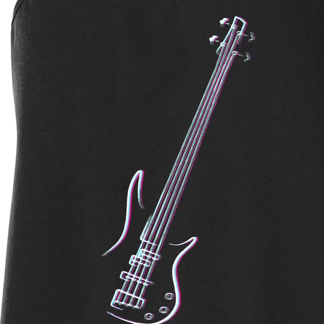 Bass Guitar Musical Instrument Bass Player Women's Racerback Tank