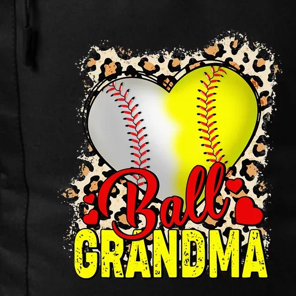 Ball Grandma Mothers Day Softball Grandma Baseball Grandma Daily Commute Backpack