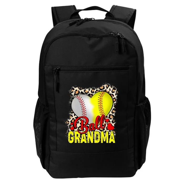 Ball Grandma Mothers Day Softball Grandma Baseball Grandma Daily Commute Backpack