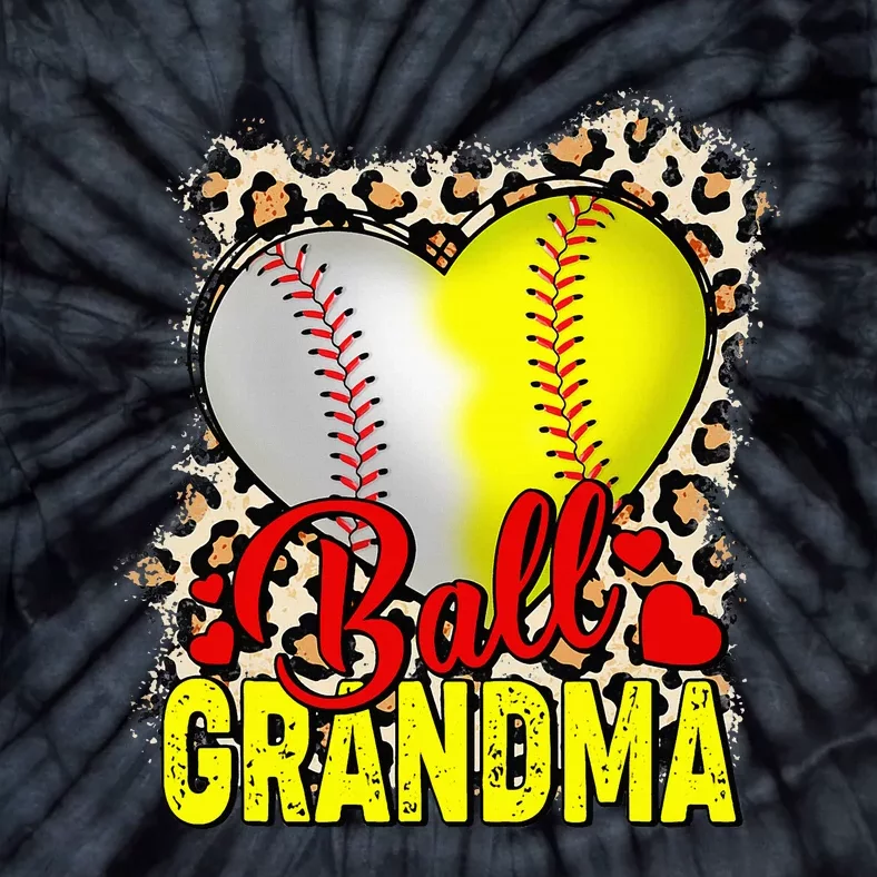 Ball Grandma Mothers Day Softball Grandma Baseball Grandma Tie-Dye T-Shirt